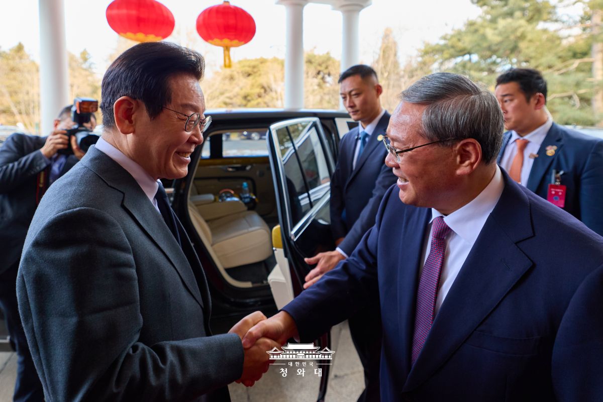 리창 총리 접견